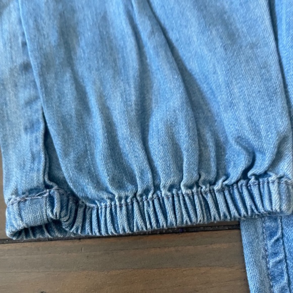 Blue Kids Denim Pattern Jumpsuit - Picture 3 of 8